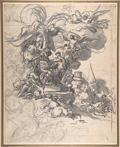 The Prophetess Deborah Ordering Barak to Take Arms against Sisera — Francesco Solimena