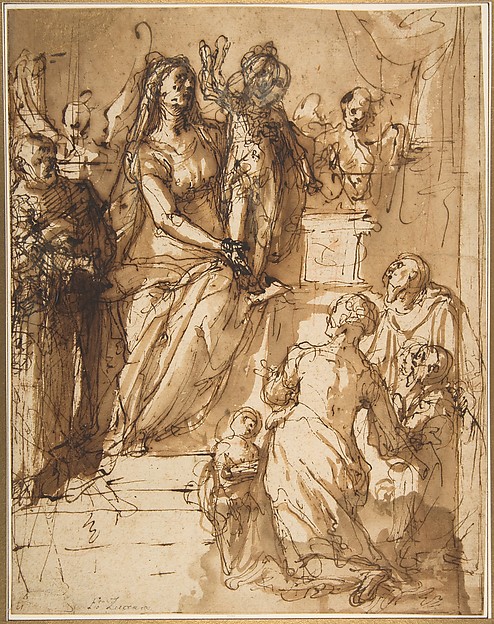 The Virgin and Child with Saint Joseph, Attendant Angels, and a Group of Supplicants — Federico Zuccaro