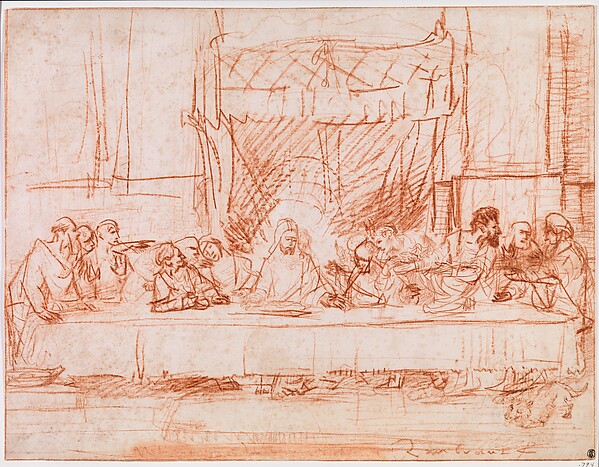 The Last Supper, after Leonardo da Vinci — Rembrandt
