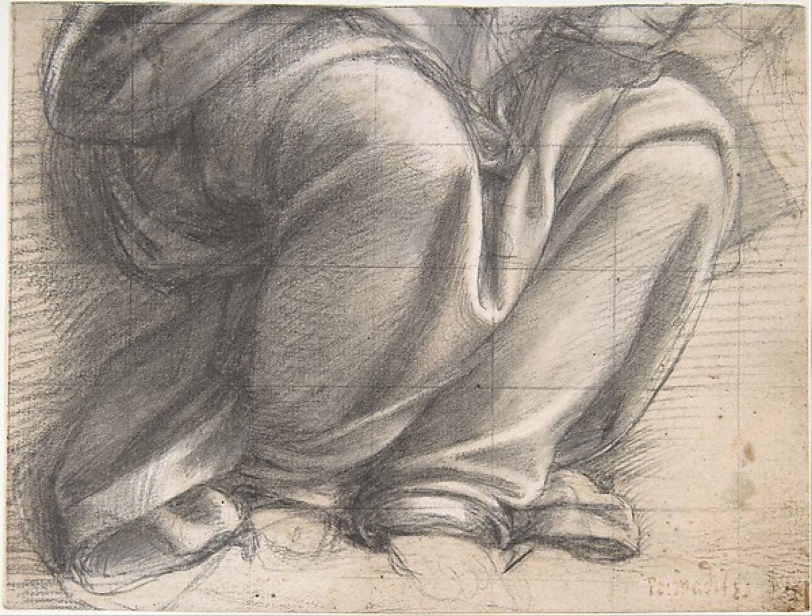 Study of Drapery over the Knees of a Seated Figure — Fra Bartolomeo