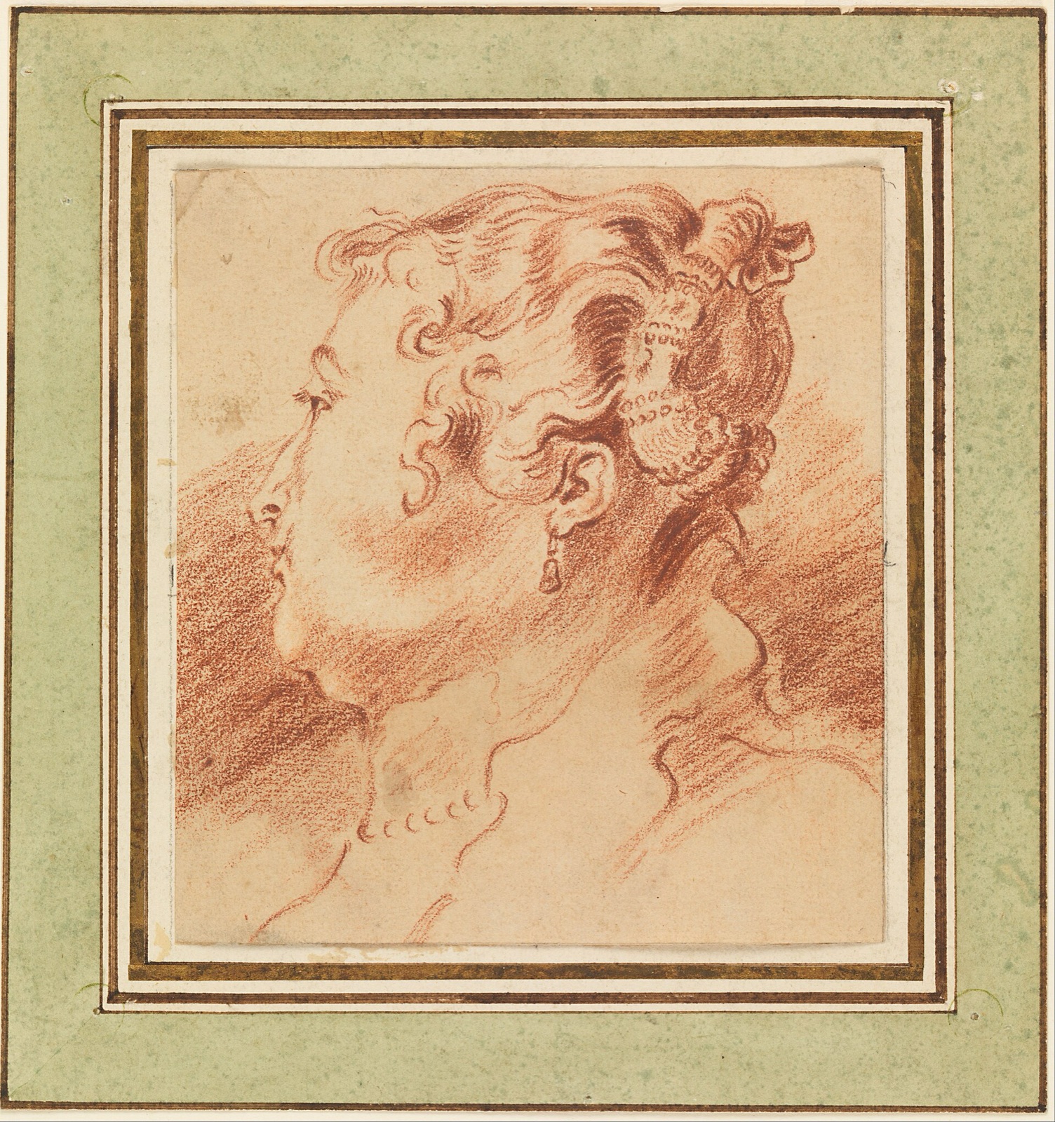 Antoine Watteau - Study of Woman's Head - Google Art Project — Jean-Antoine Watteau