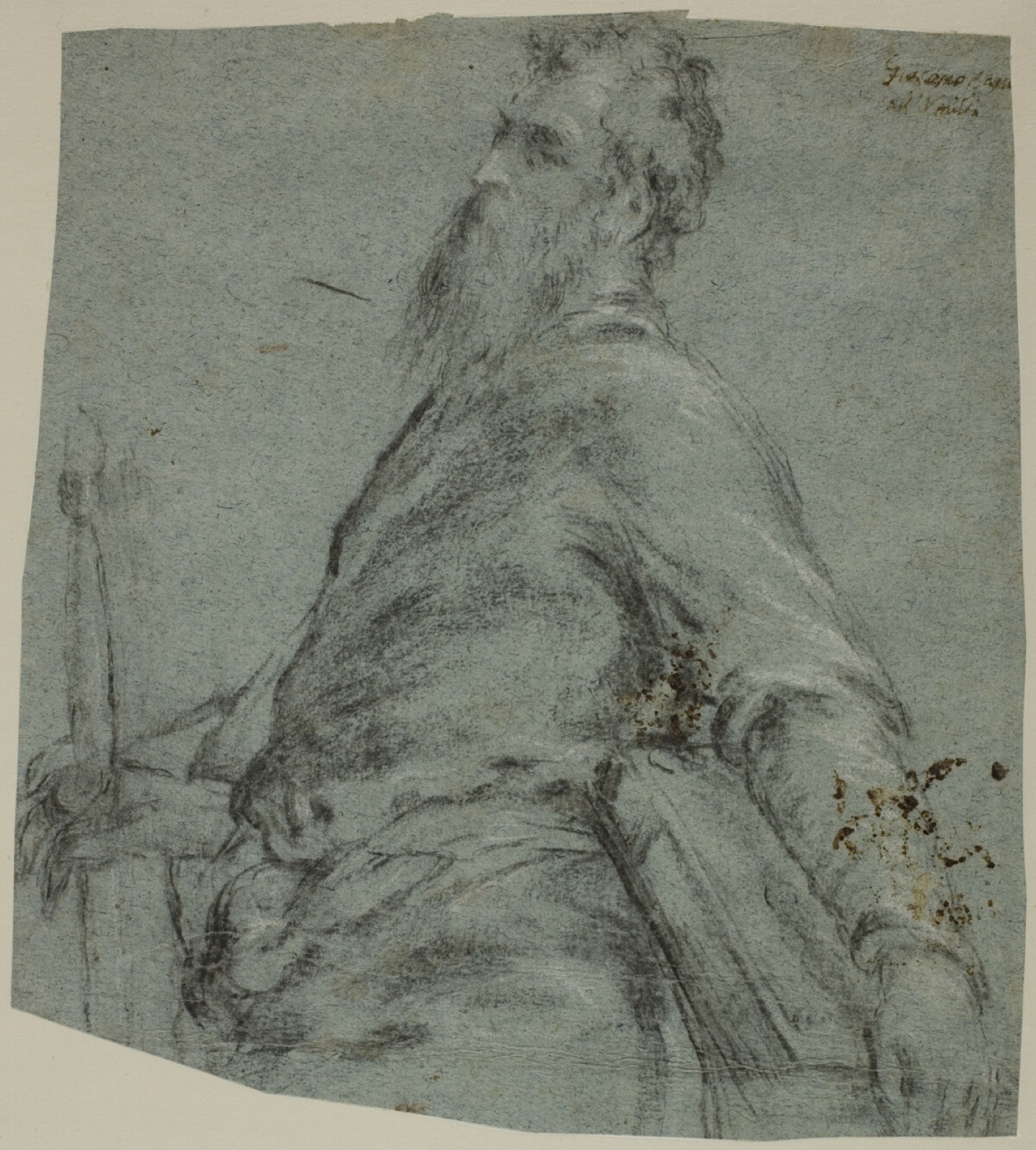 Half-length Figure Study for Saint Paul — Jacopo Bassano