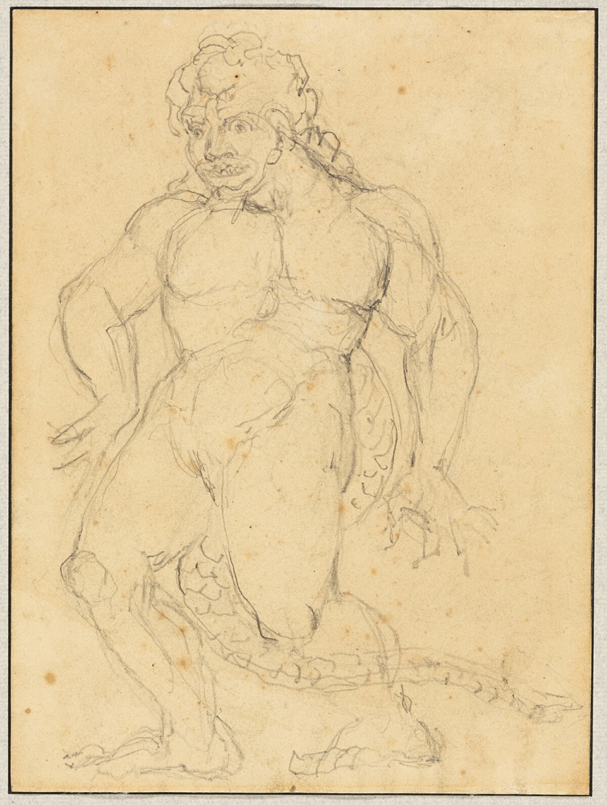 Study of the Figure of Agnello Brunelleschi — William Blake