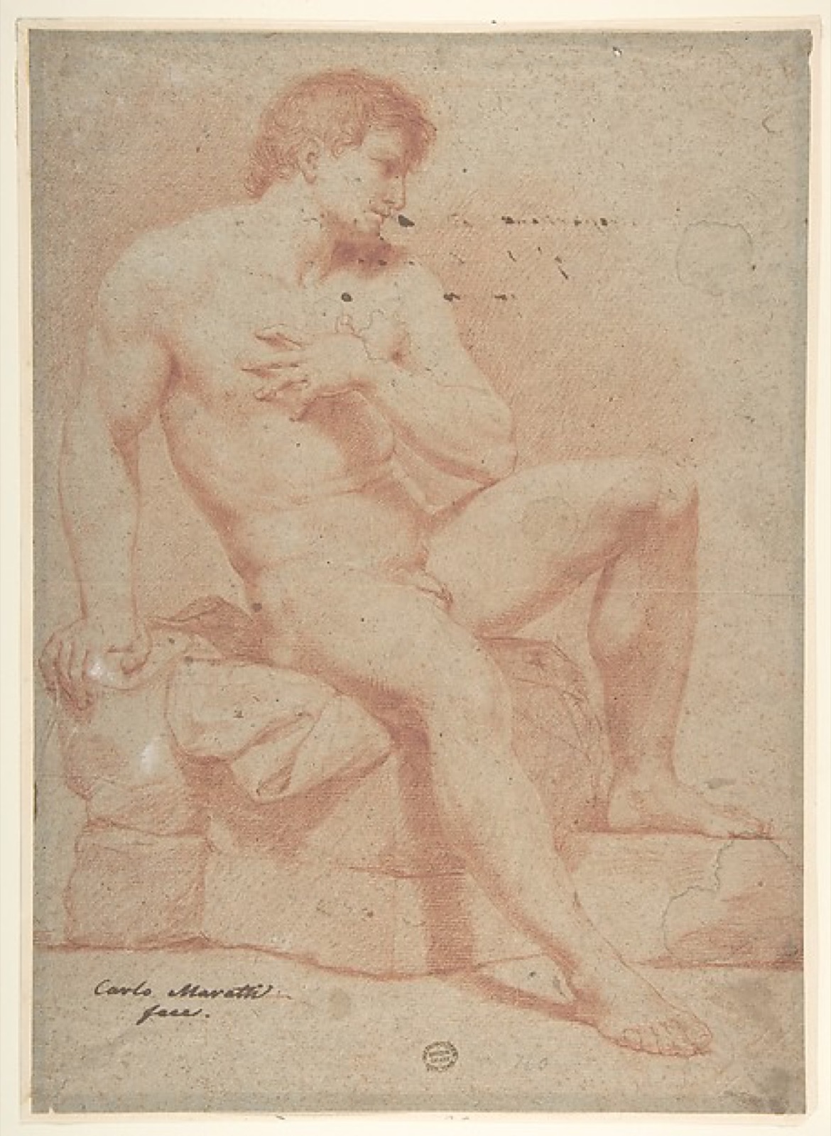 Nude Male Figure — Carlo Maratti