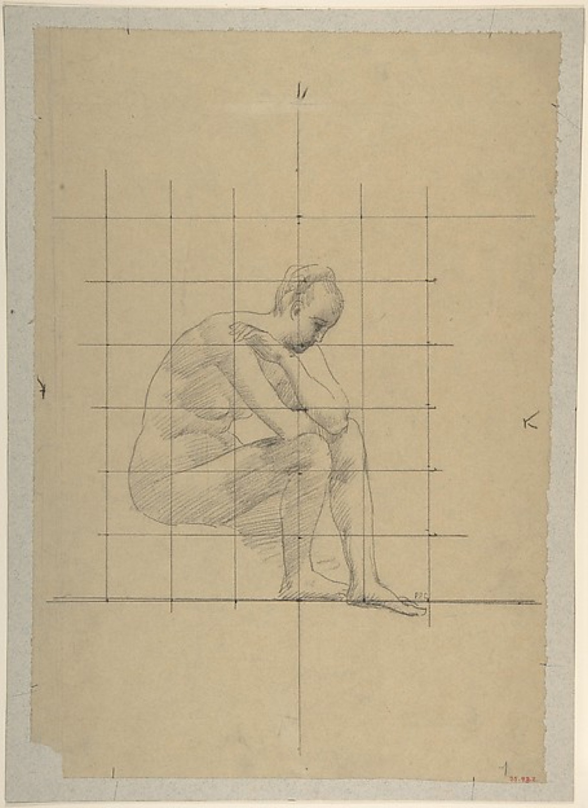 Seated Figure: Study for "A Vision of Antiquity" — Pierre Puvis de Chavannes