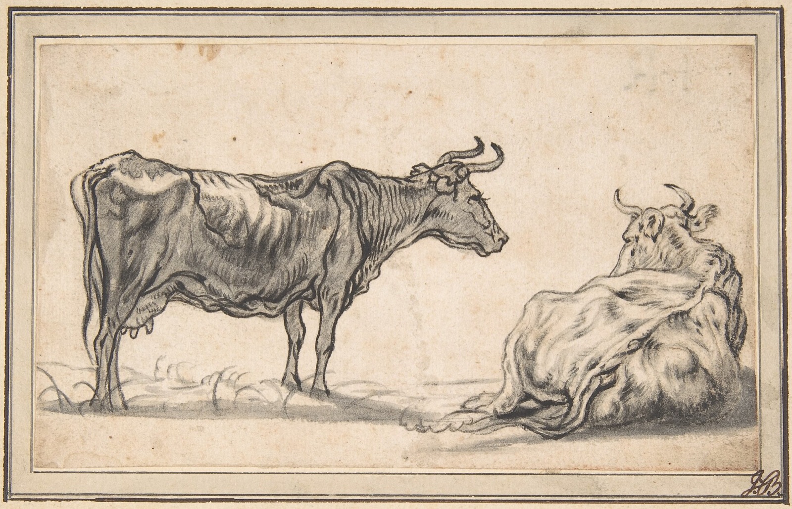 Study of Two Cows MET DP800190 — Aelbert Cuyp