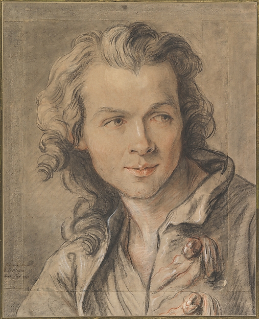 Portrait of Étienne Maurice Falconet (1716–1791) — Jean-Baptiste Lemoyne the Younger