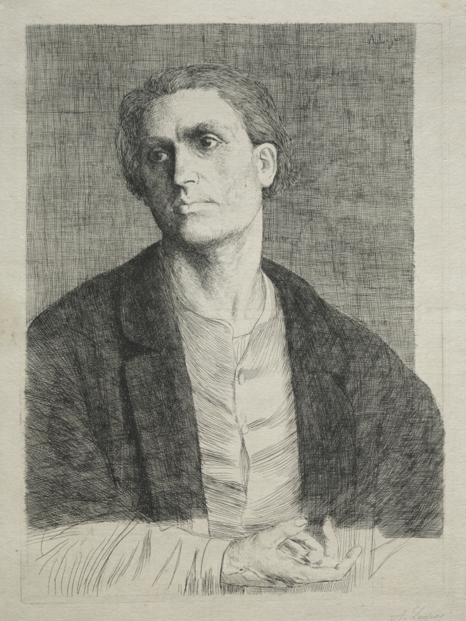 Study of a Man's Head — Alphonse Legros