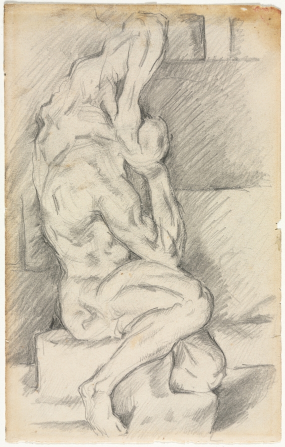 Sketch of Anatomical Sculpture (recto) — Paul Cezanne