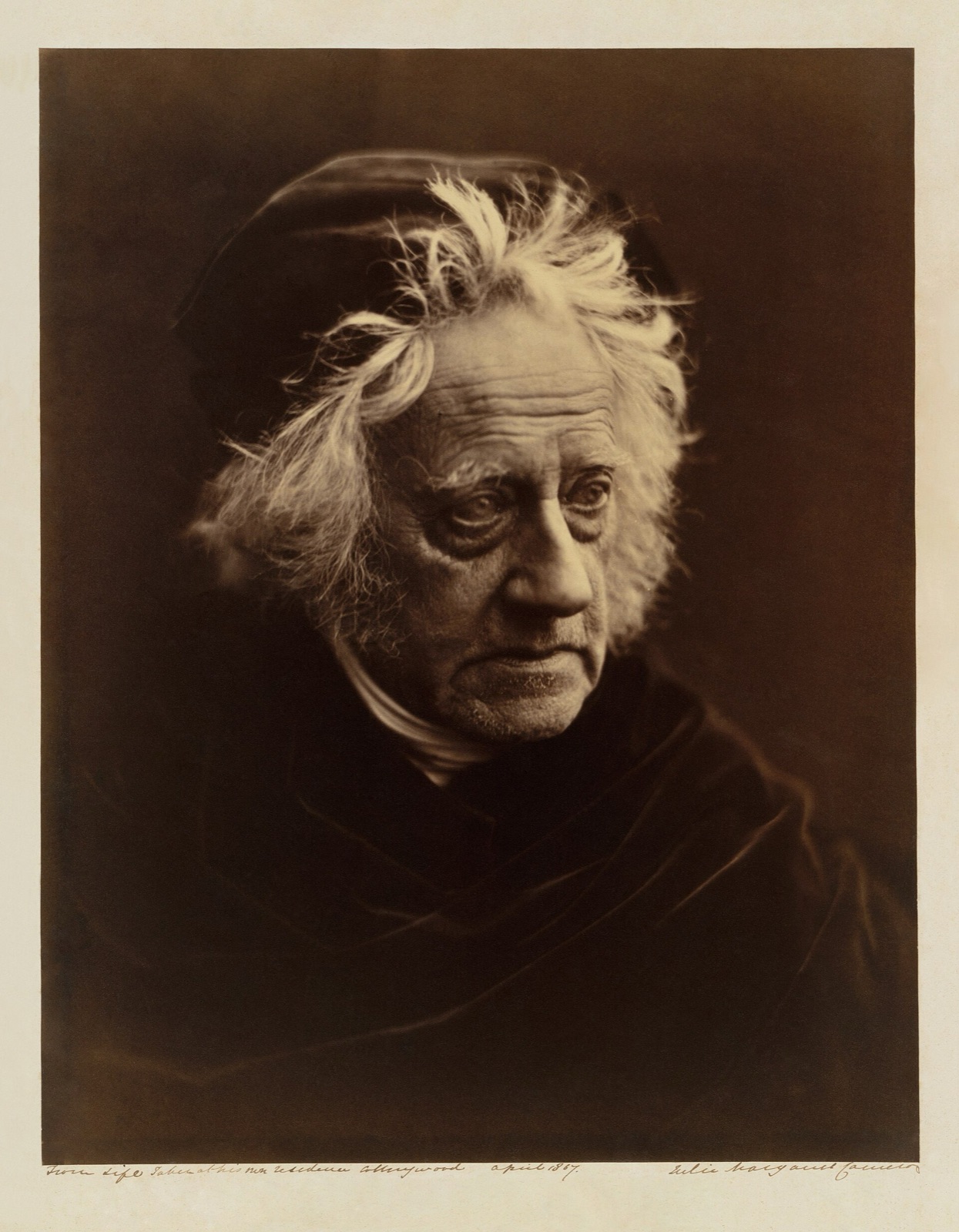 Julia Margaret Cameron - John Herschel (Metropolitan Museum of Art copy, restored) — Julia Margaret Cameron / Adam Cuerden