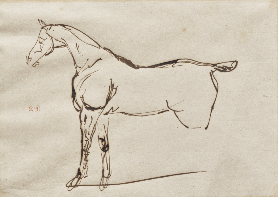 Study of a Horse — Eugène Delacroix
