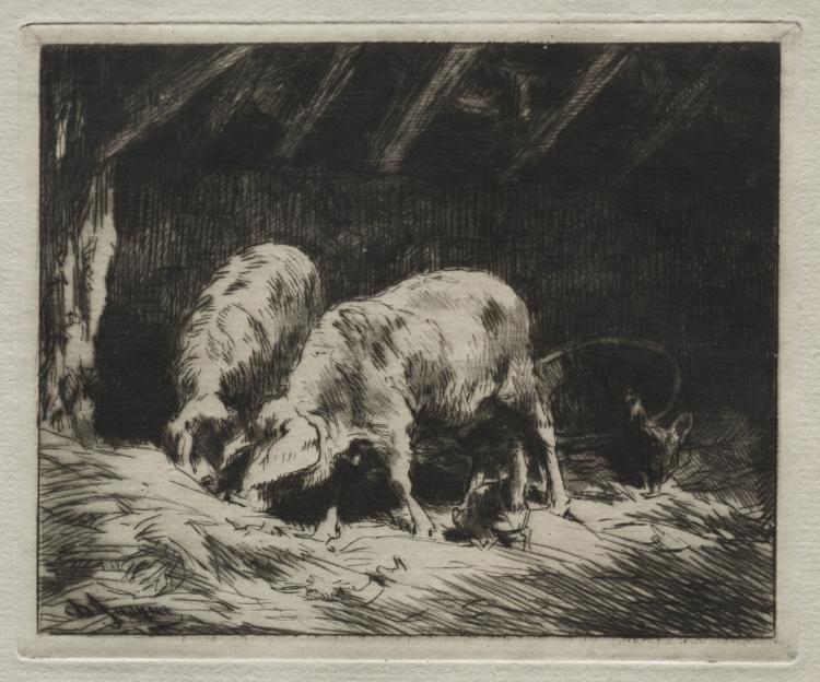 Two Pigs — Charles-Émile Jacque