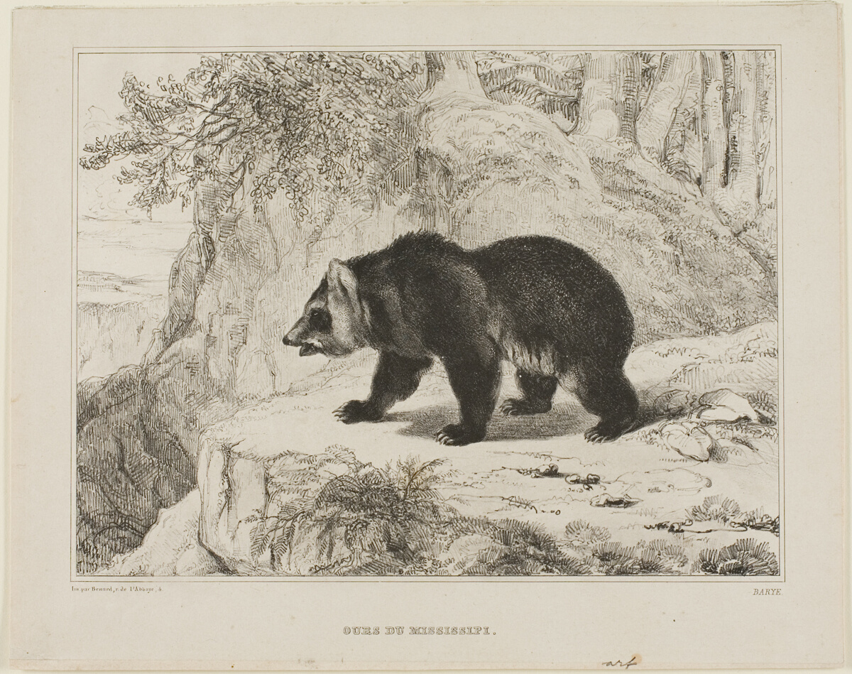 Mississippi Bear — Antoine Louis Barye