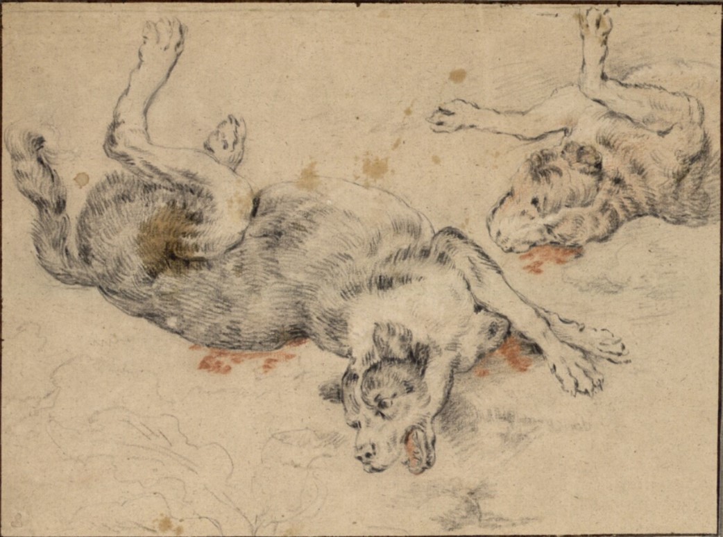 Frans Snyders - Two dying hounds — Frans Snyders