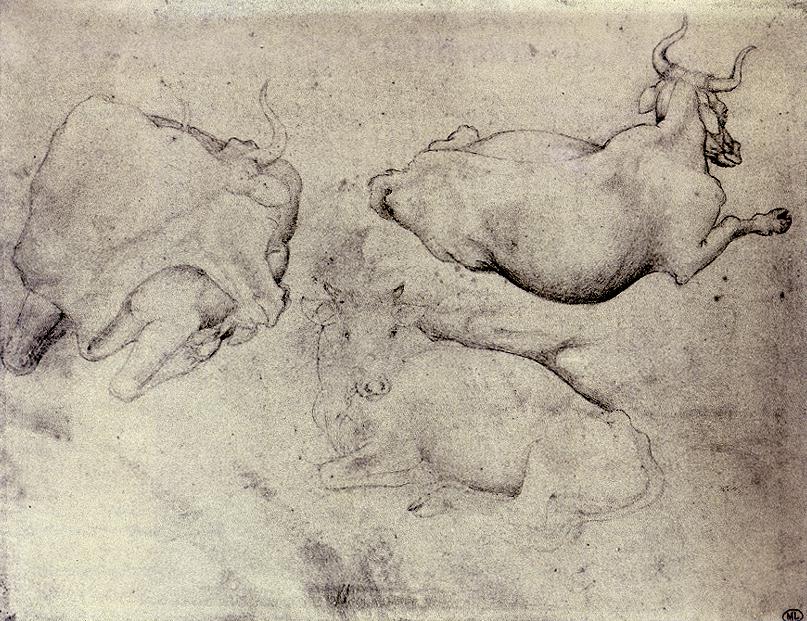 Pisanello - Three Cows - WGA17862 — Pisanello