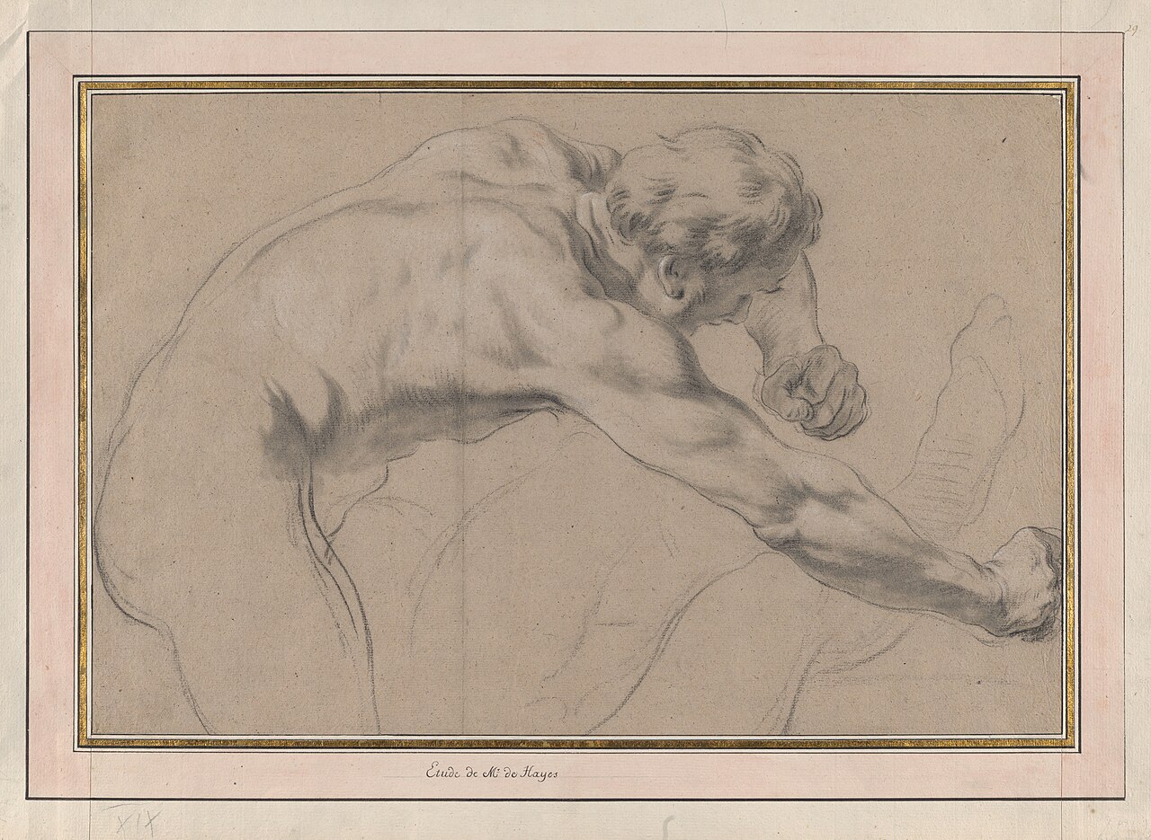 Male Nude, Study for Samson and Delilah MET DP876499 — Creator:Jacques Francois Amand