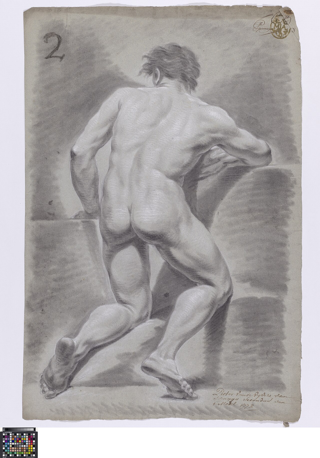 Academische studie, 1772, Pieter Van de Vivere, Musea Brugge, 0016.GRO0037.II — Pieter Van de Vivere