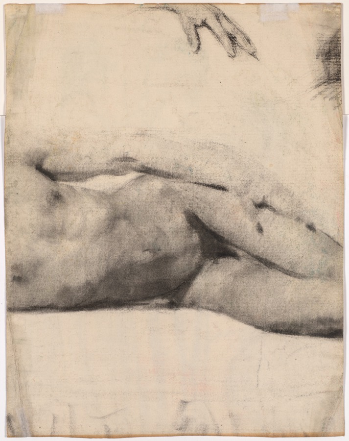 Reclining Male Nude (verso) — Édouard Vuillard