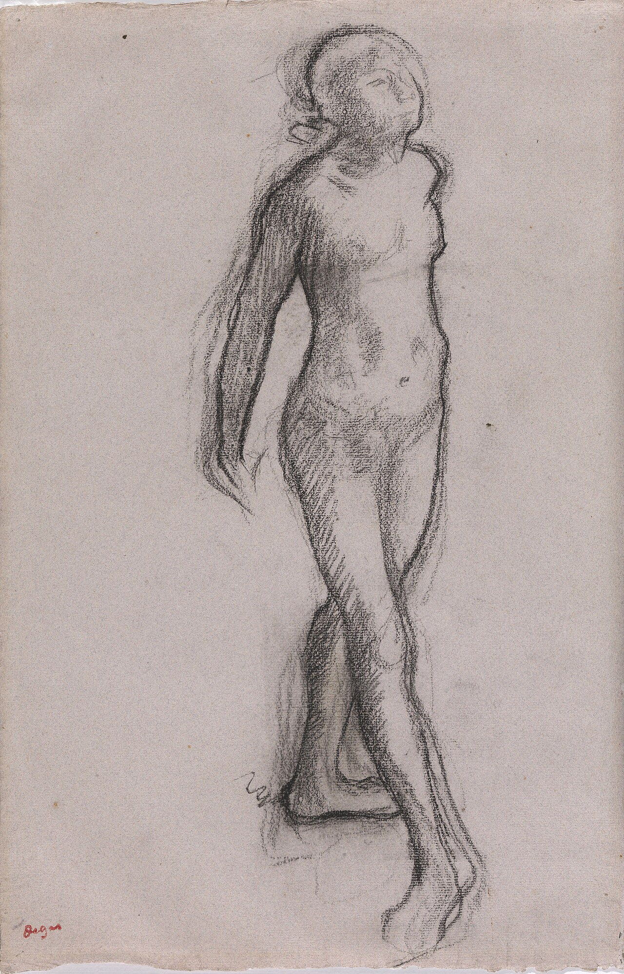 Degas - Study of a Nude Dancer, NG.K&H.B.15574 — Edgar Degas