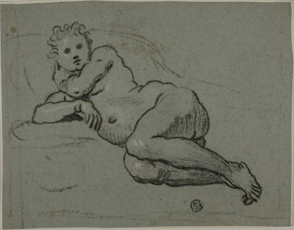 Reclining Nude — Workshop of Domenico Tintoretto