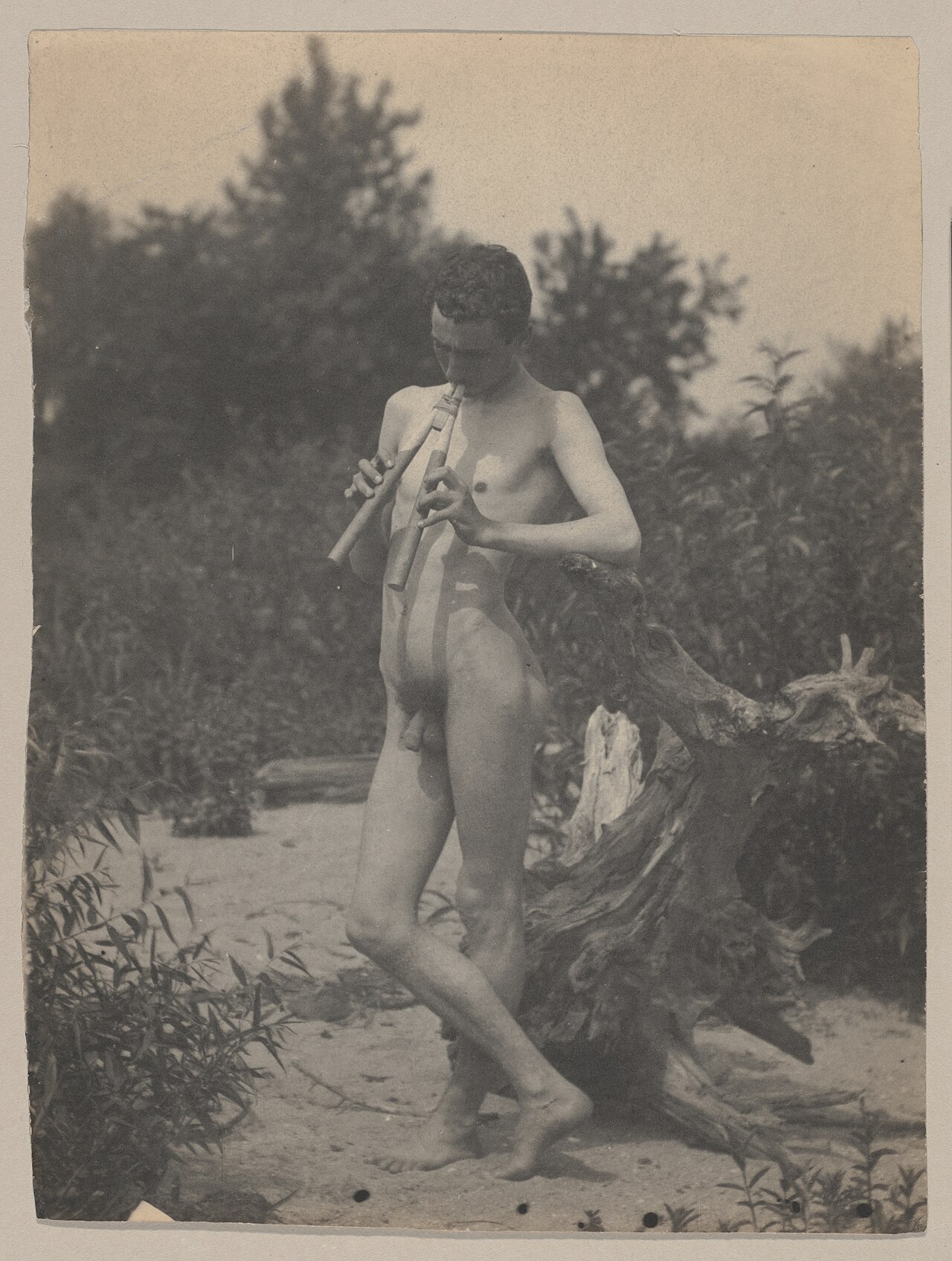 -Standing Male Nude with Pipes- MET DP-1102-001 — Thomas Eakins