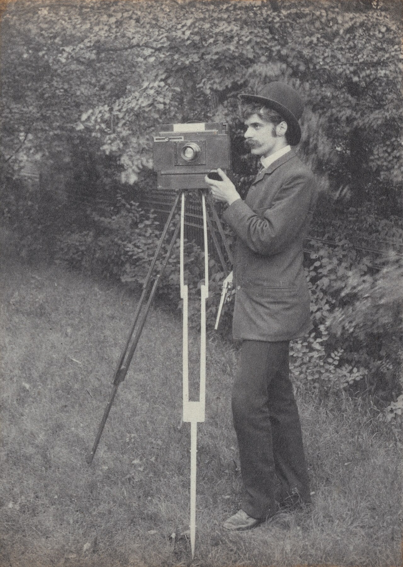 Alfred Stieglitz self-portrait, freienwald, 1886 — Alfred Stieglitz