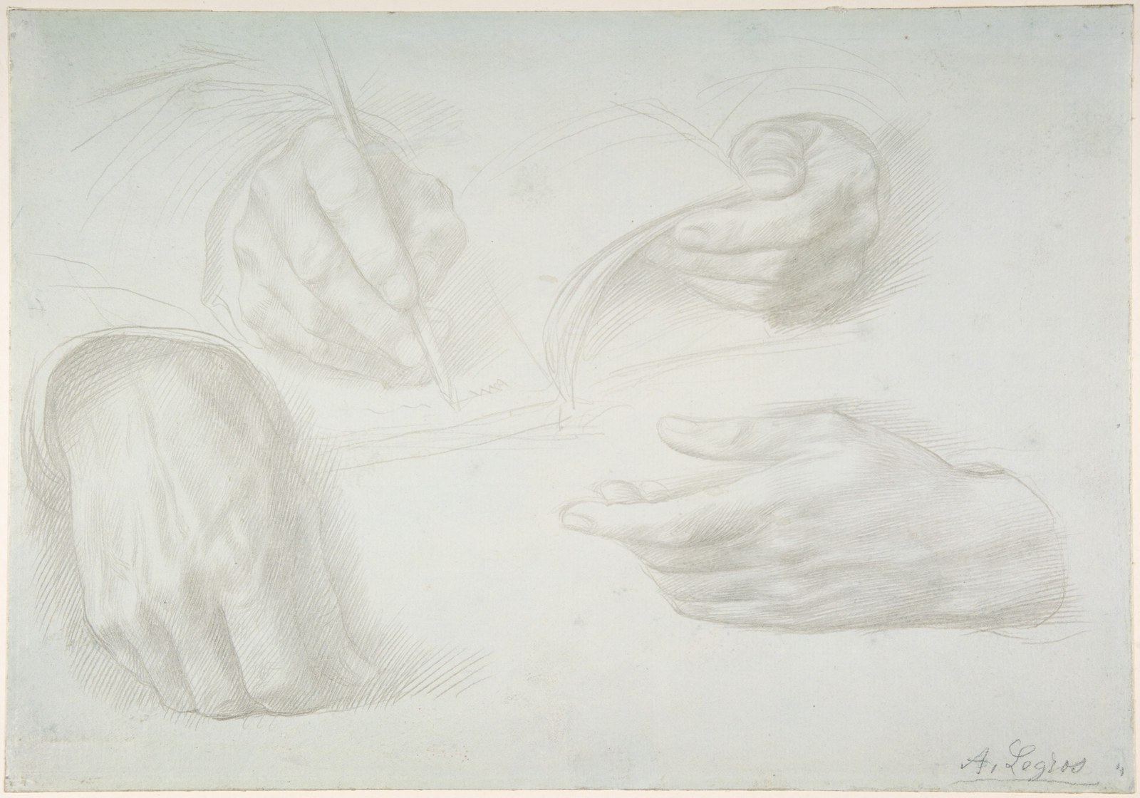 Studies of Hands — Alphonse Legros