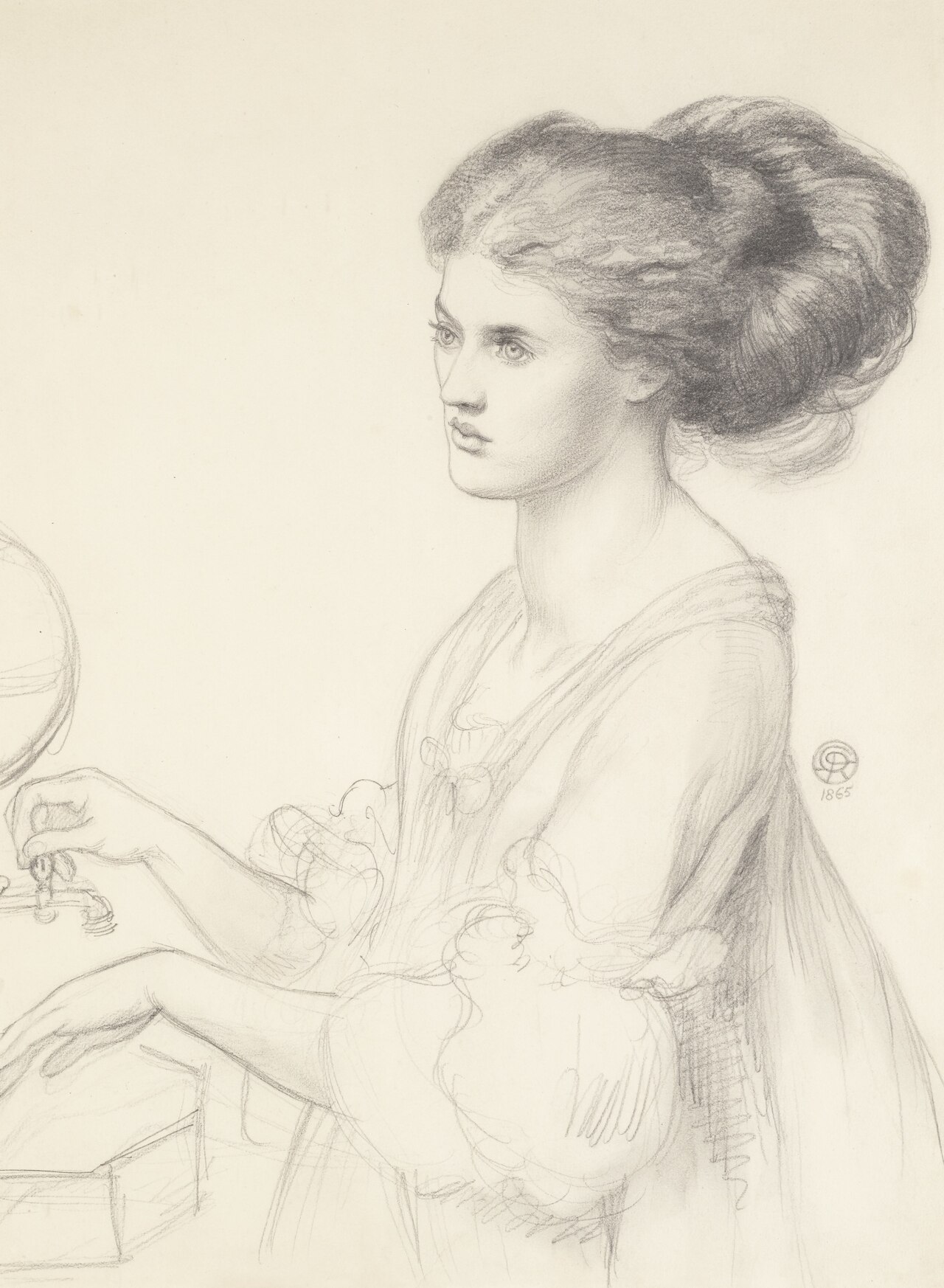 Dante Gabriel Rossetti - Washing Hands (study 1) — Dante Gabriel Rossetti