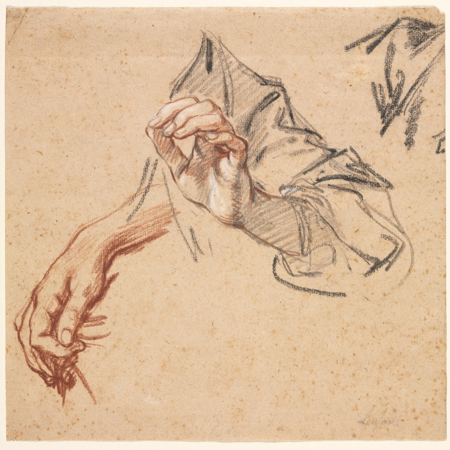 Study of Hands (recto) — Pierre Lenfant