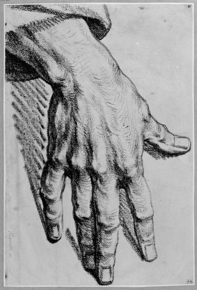 Lorenzo Pasinelli - Study of a hand - NMH 1294-1863 - Nationalmuseum — Lorenzo Pasinelli