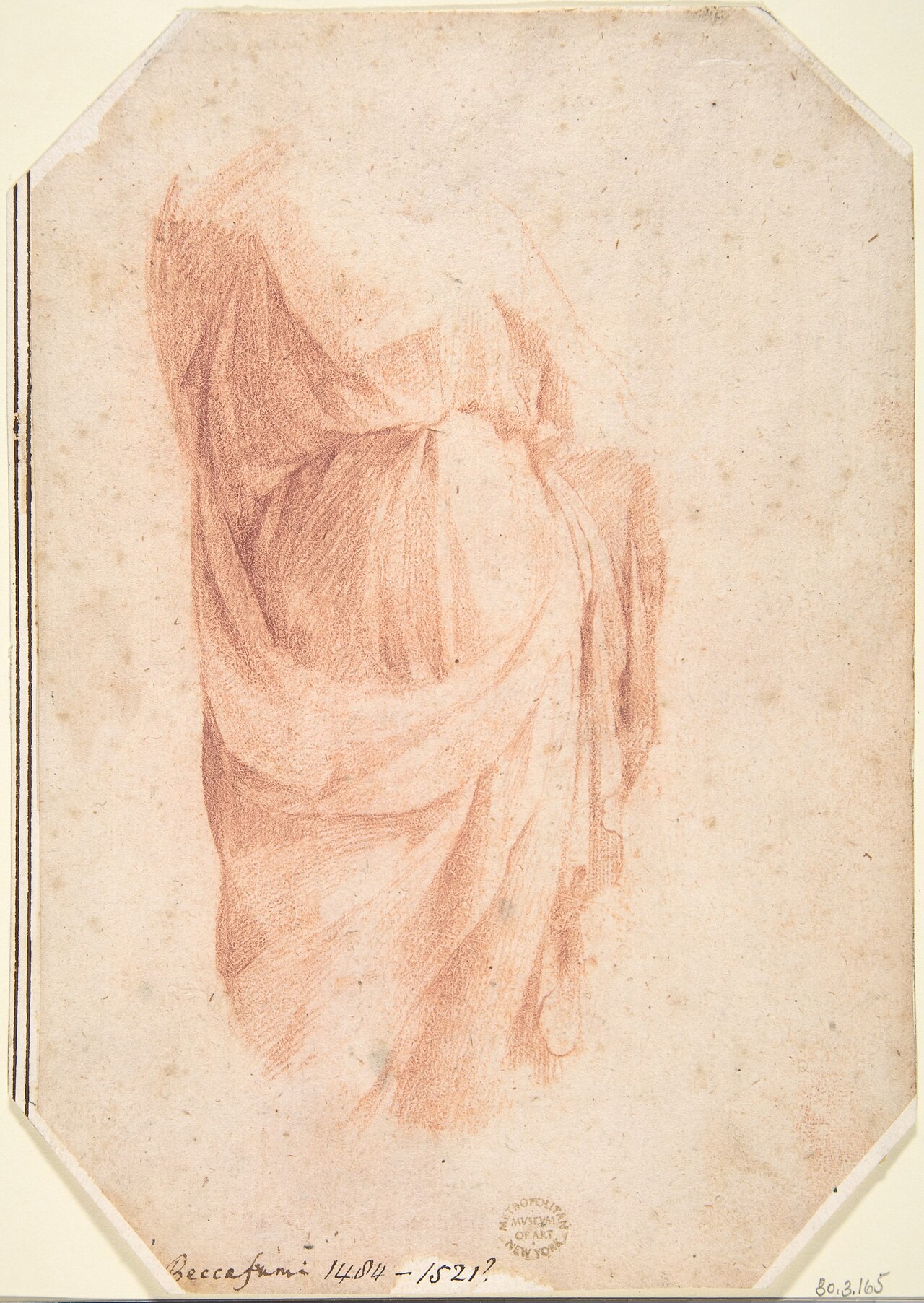 Study of Drapery (Probably After the Antique ) MET DP807867 — Domenico Beccafumi
