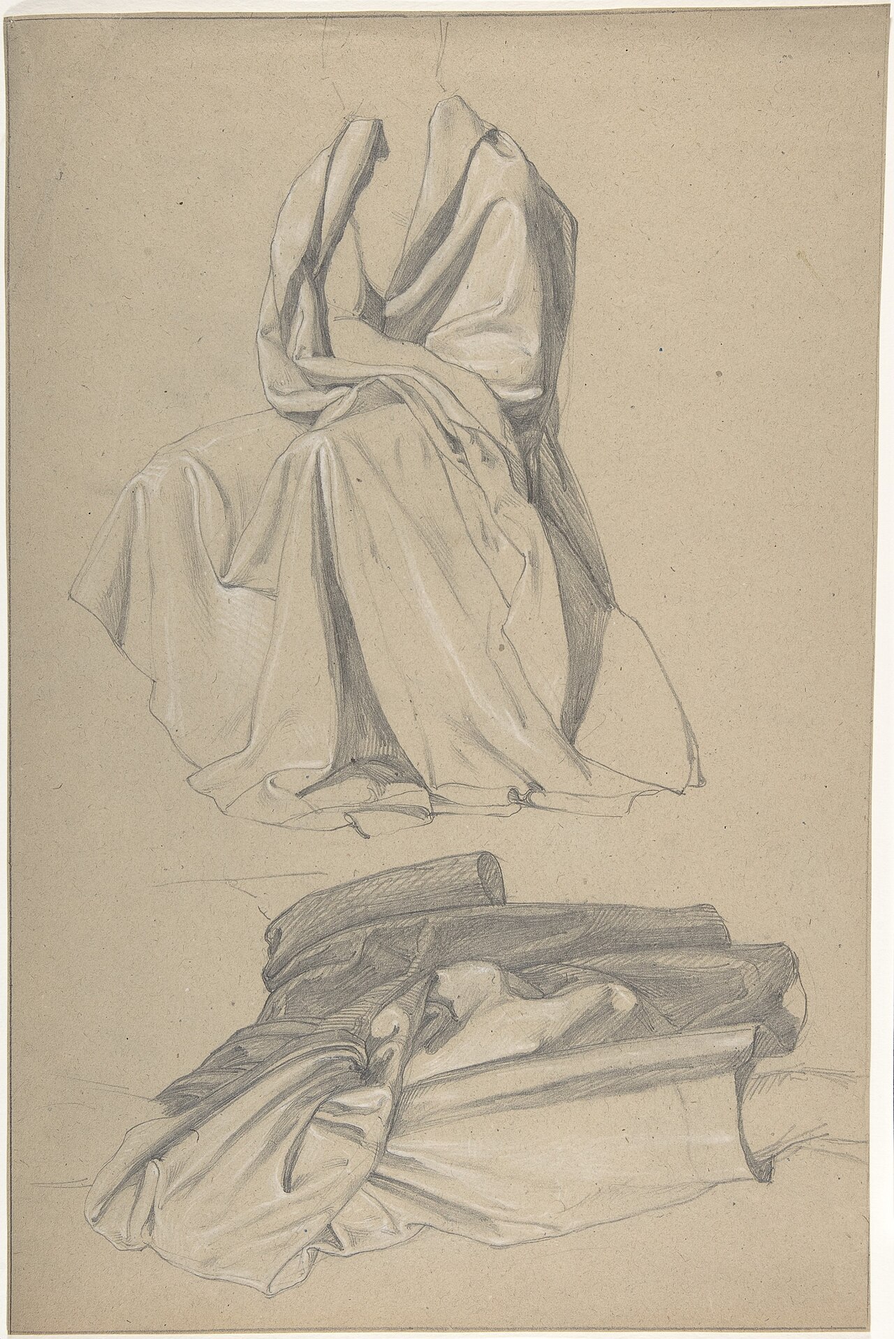 Drapery Study MET DP804376 — Alfred Rethel