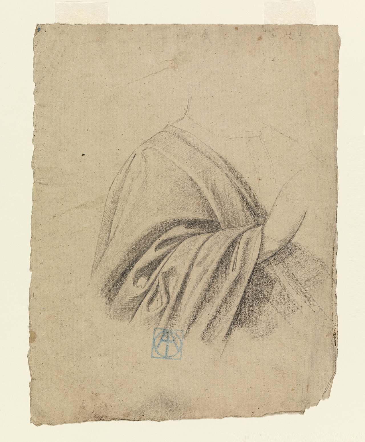 Drawing, Drapery Study, 1886–92 (CH 18439675) — Leon Dabo