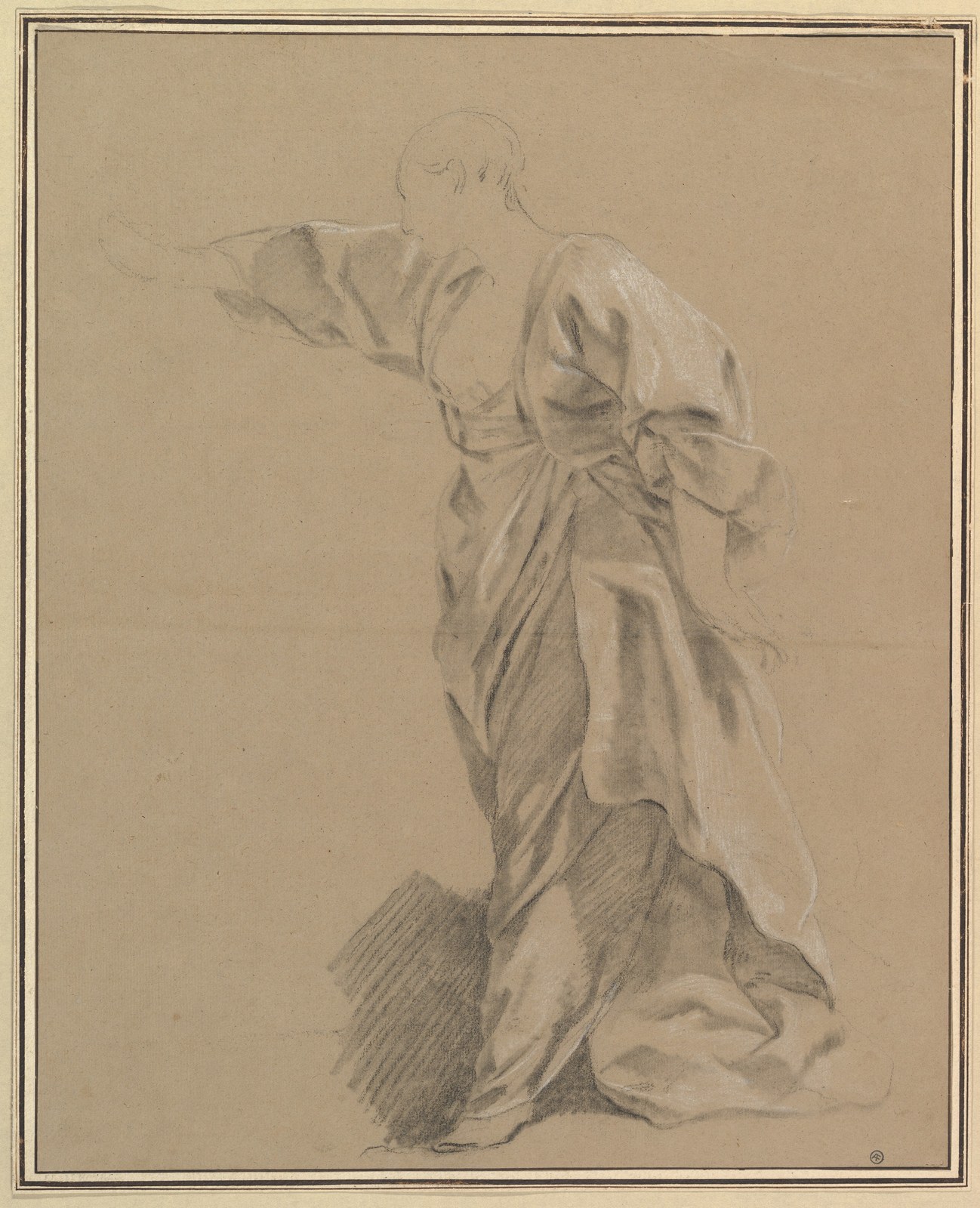 Drapery Study of a Woman with an Outstretched Arm — Louis Lagrenée