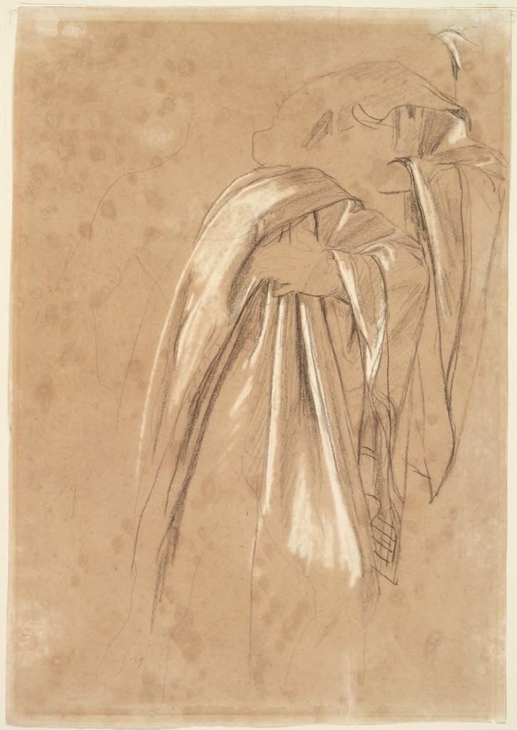 Ingres - Studies of Drapery for the Figure of Virgil in The Apotheosis of Homer, 1932.179 — Jean-Auguste-Dominique Ingres