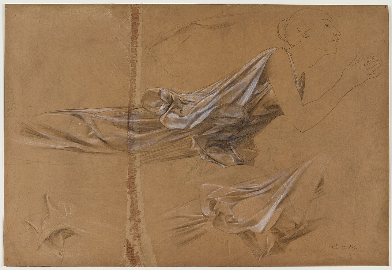 Etude de femme drapée et étude de la draperie, PPD732 — Luc-Olivier Merson