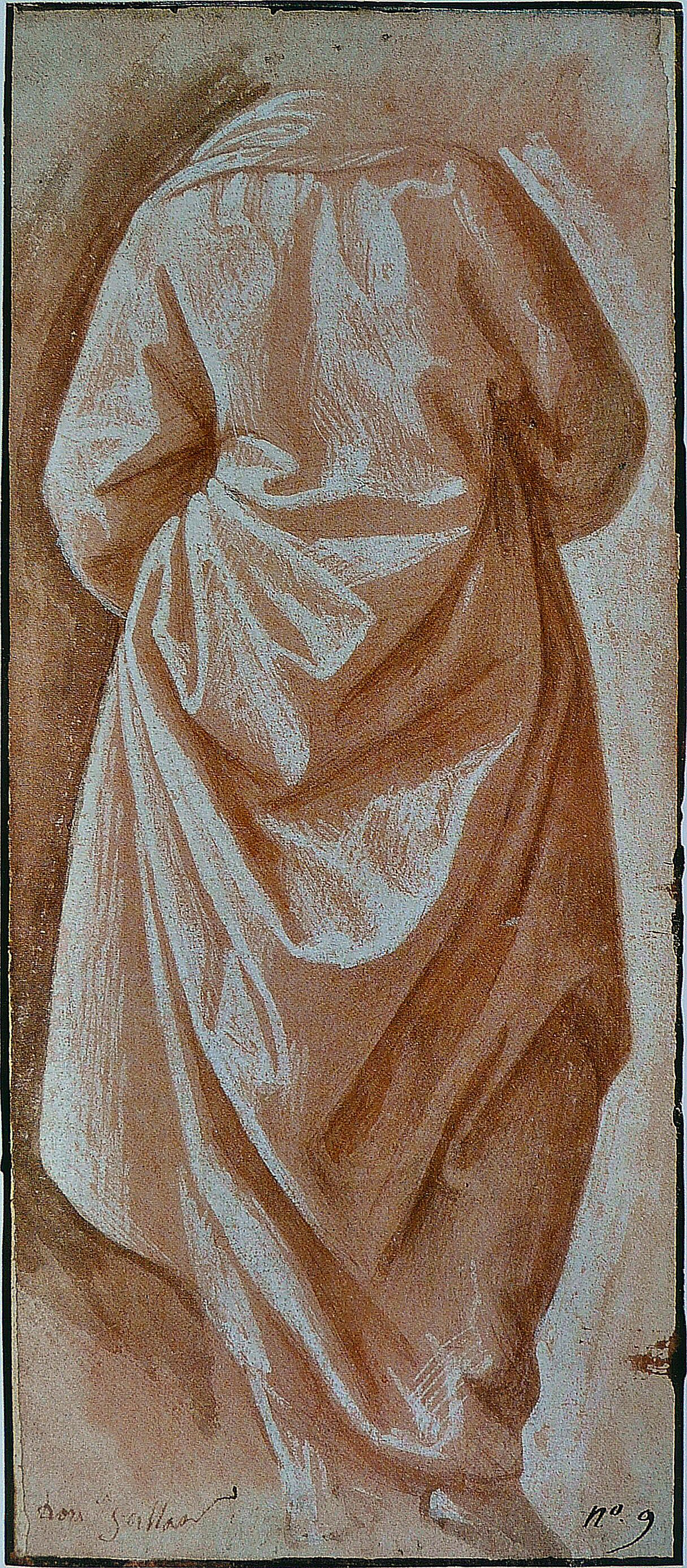 Domenico Ghirlandaio - Femme vue de dos, draperie — Domenico Ghirlandaio