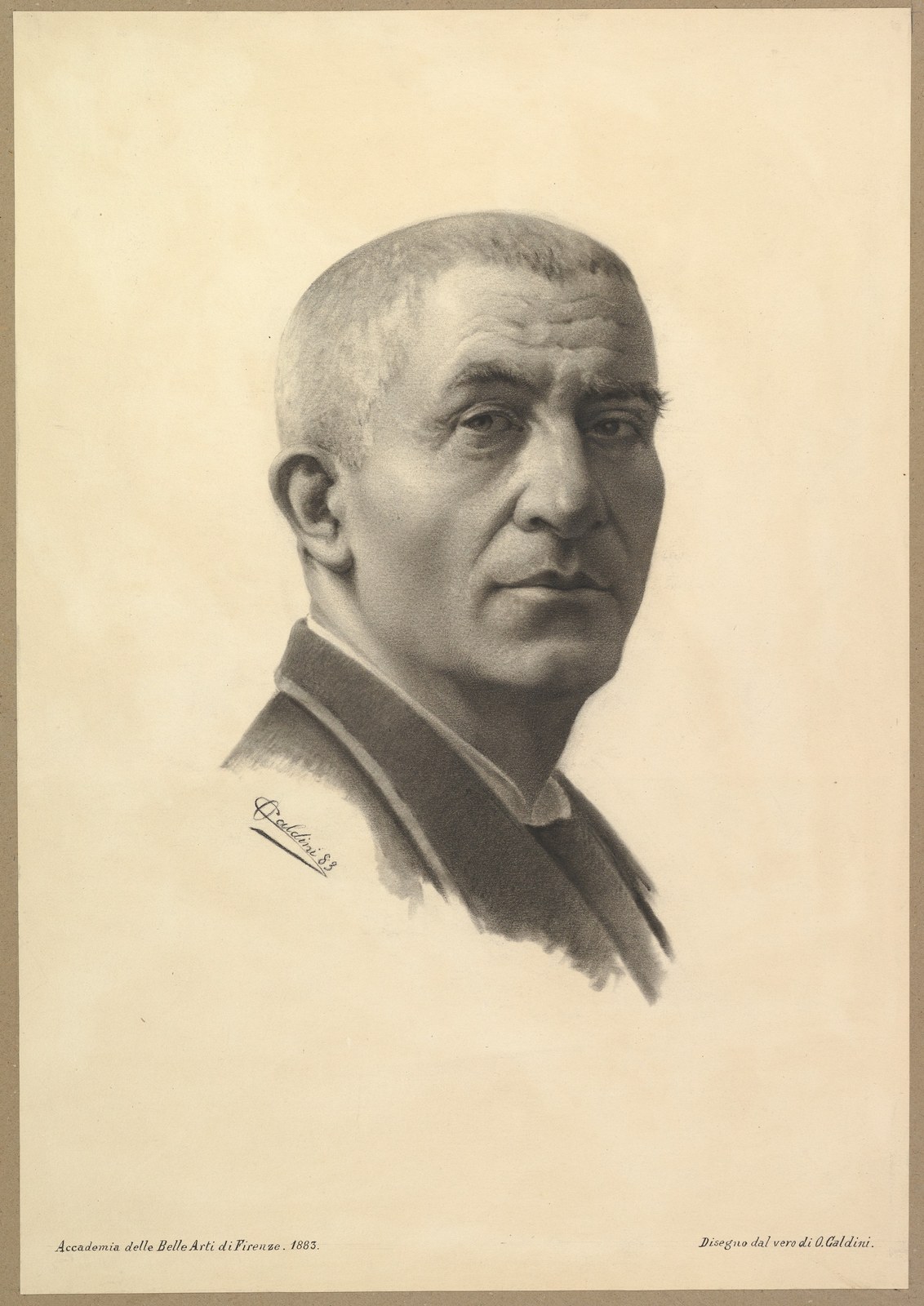 Portrait Head of a Man — Oresto Caldini