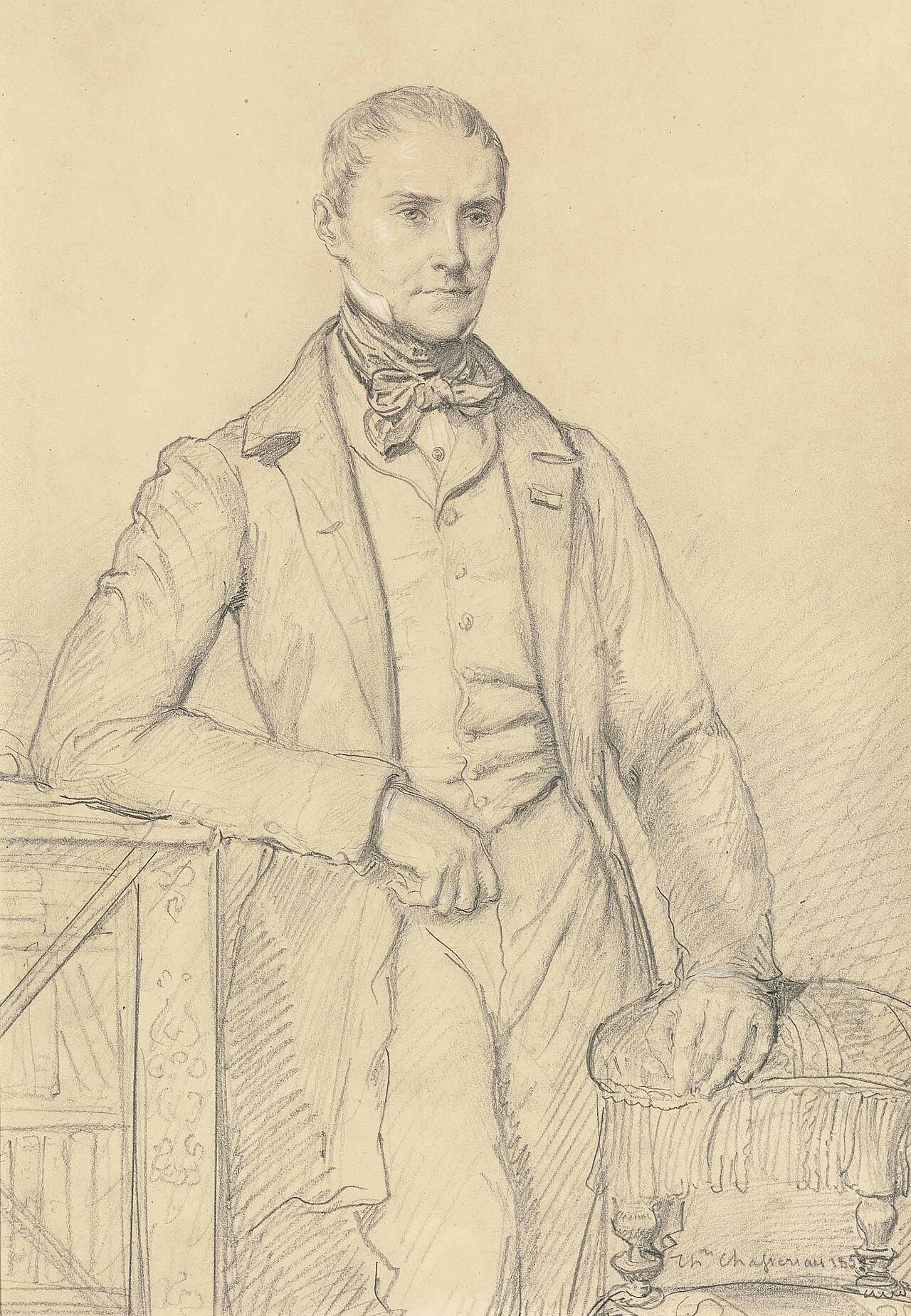Portrait of Baron Claude-François Méneval — Théodore Chassériau