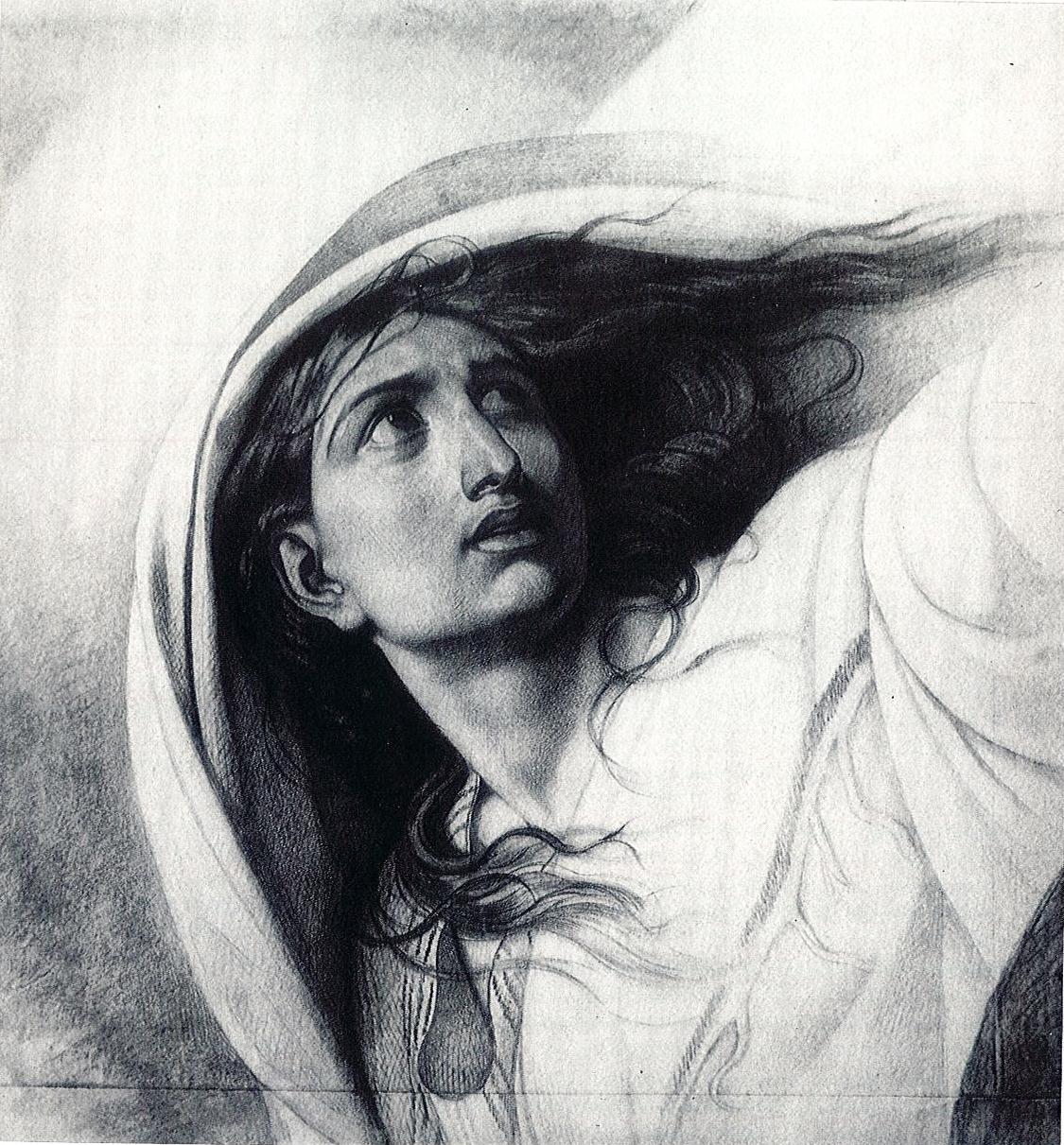 Bruni Womans Head study c — Fyodor Bruni