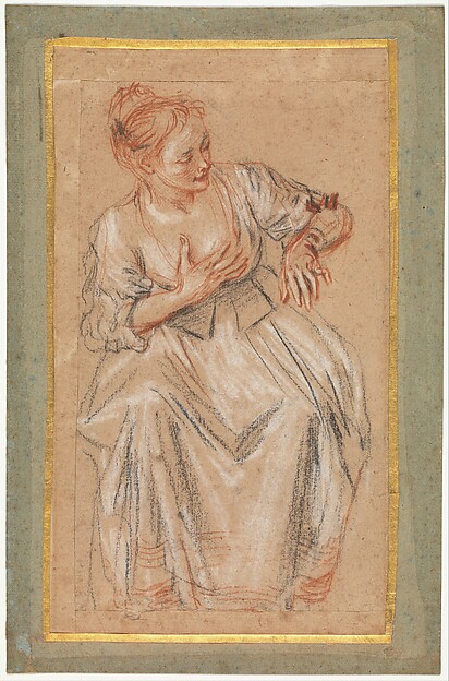 Seated Woman — Antoine Watteau