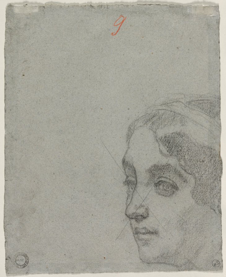 Head of a Woman (verso) — Thomas Couture