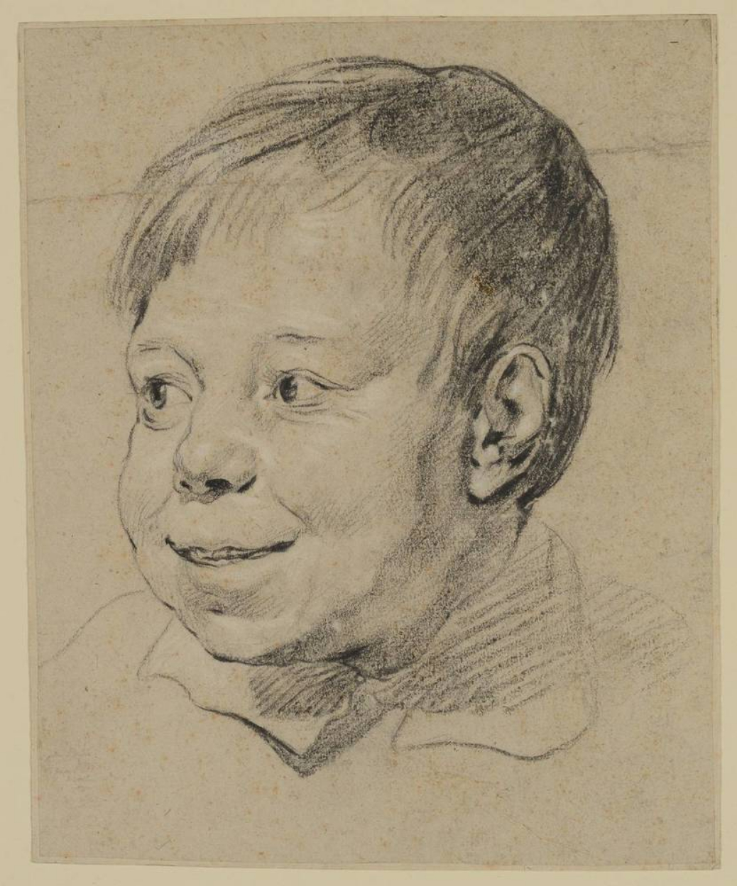 Leendert van der Cooghen - Head study of a boy — Leendert van der Cooghen