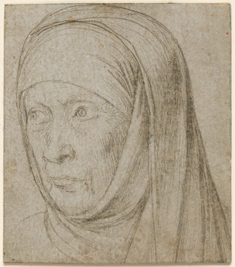 Head of an Old Woman — Hans Holbein