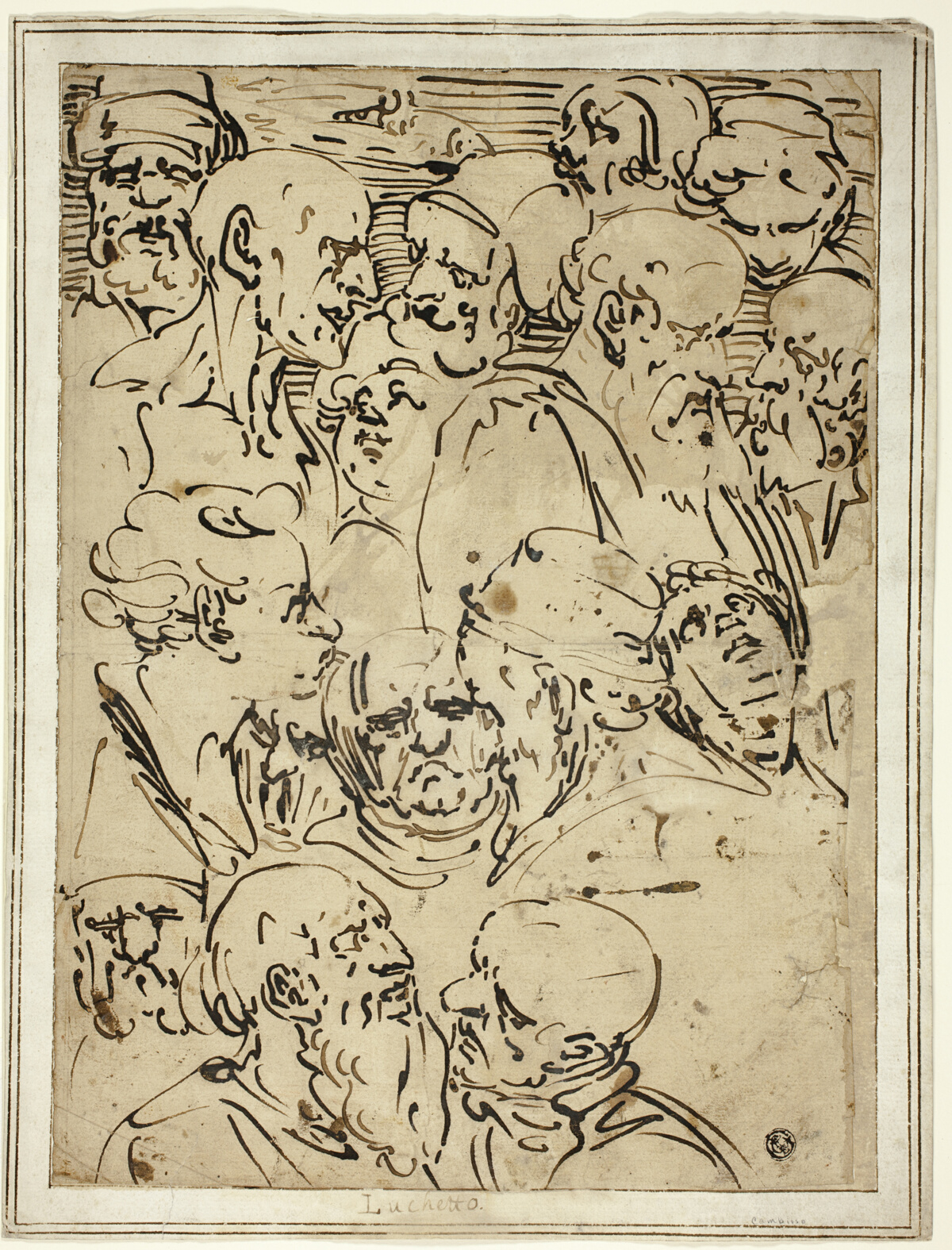 Sketches of Heads — Luca Cambiaso