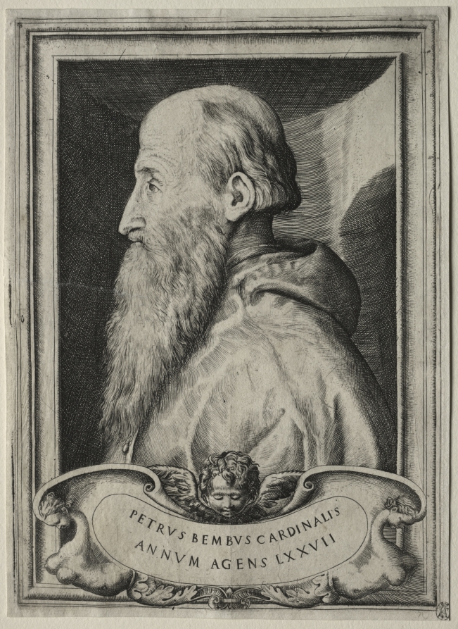 Portrait of Cardinal Pietro Bembo — Giulio Bonasone