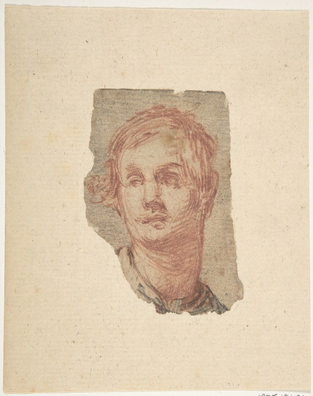 Alternate Study for the Head of a Youth (Formerly a Pentimento Pasted to 1975.131.21). — Jacopo Confortini