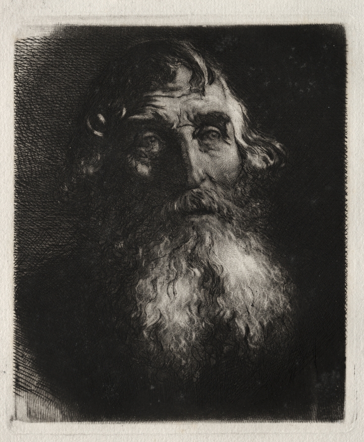Study of an Old Man's Head — Hubert von Herkomer