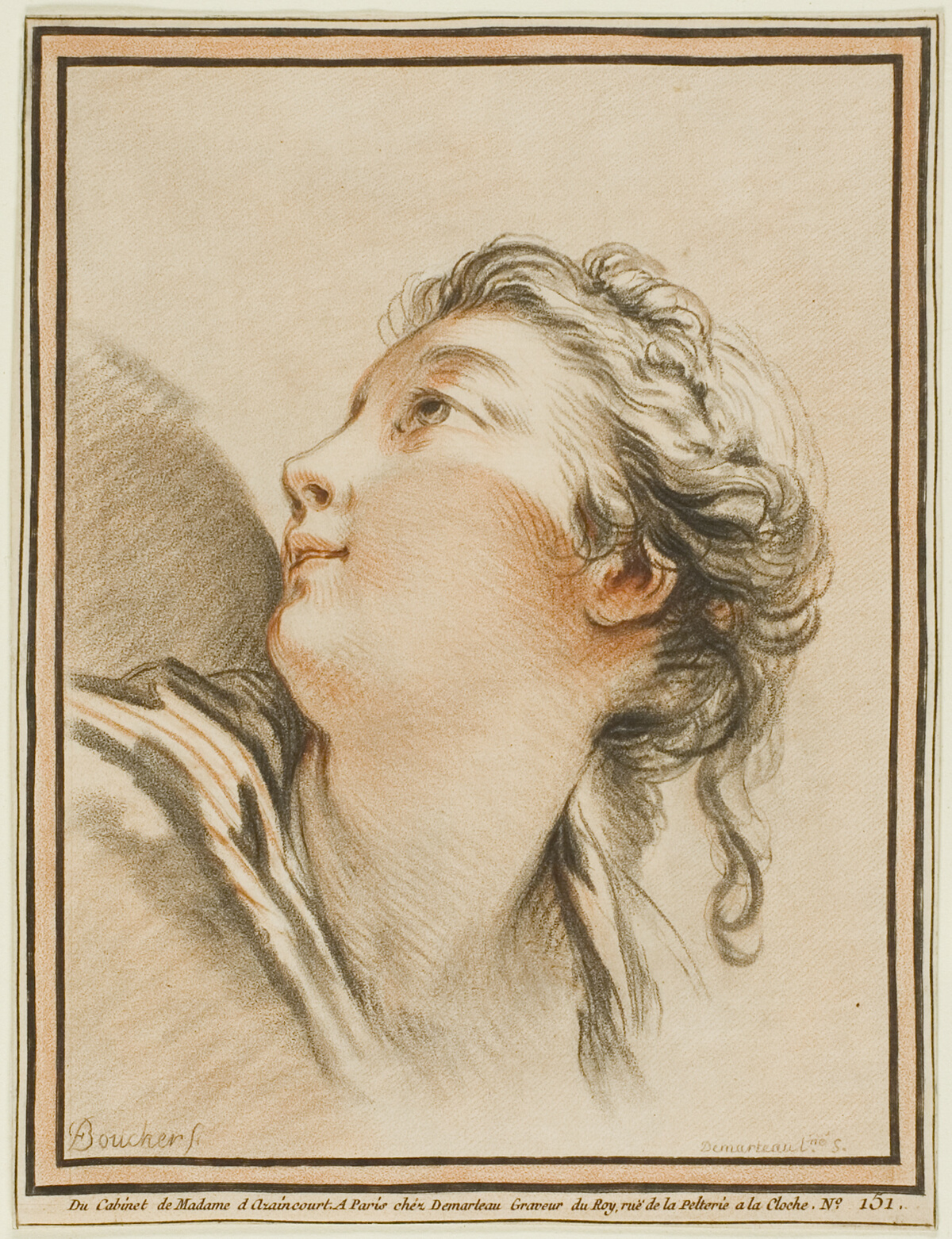 Head of a Woman — Gilles Demarteau