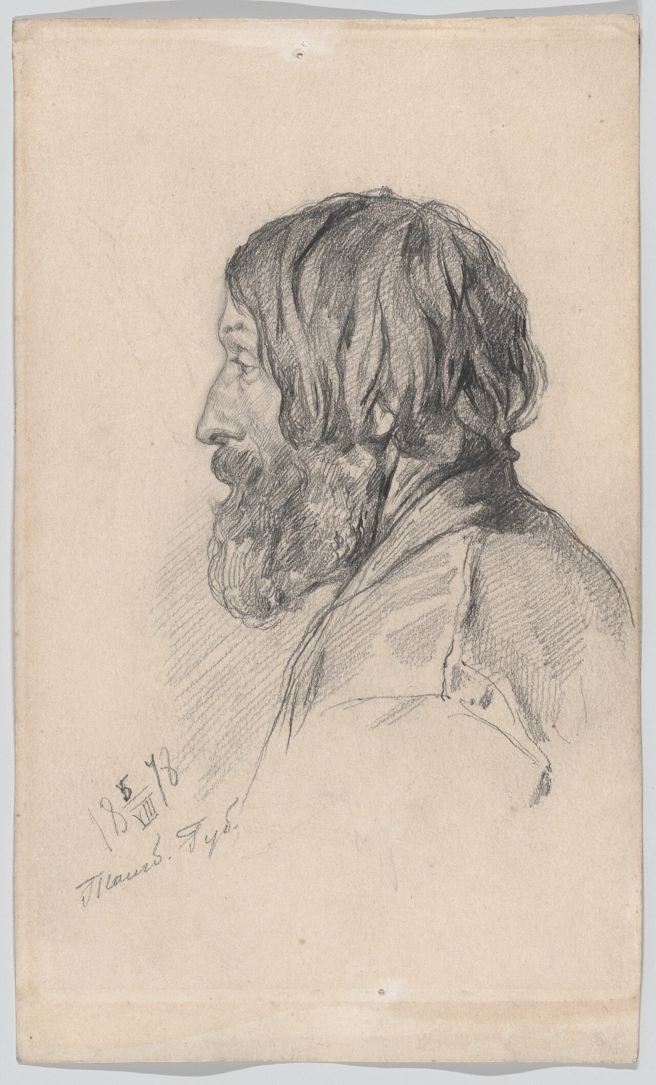 Head study of a Peasant from Tambov Governorate MET DP864073 — Ilya Repin